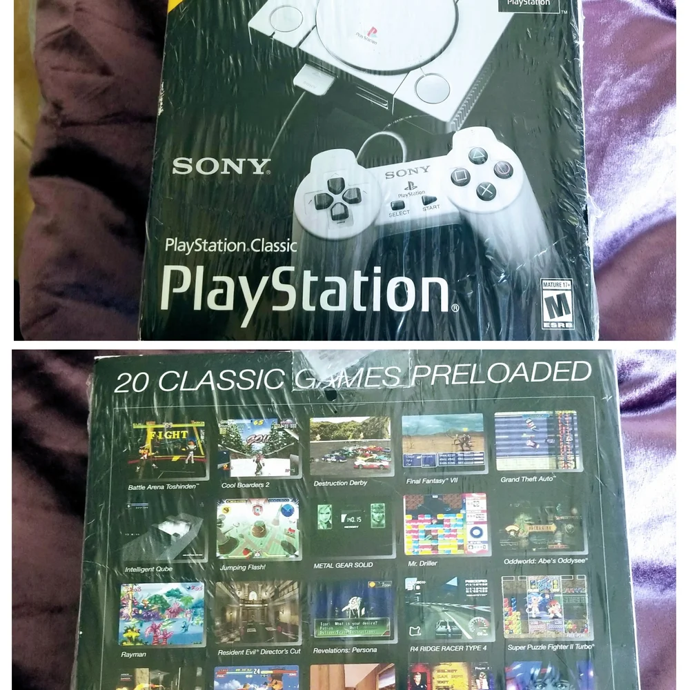 Sony PlayStation Classic Console - Silver and Black